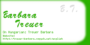 barbara treuer business card